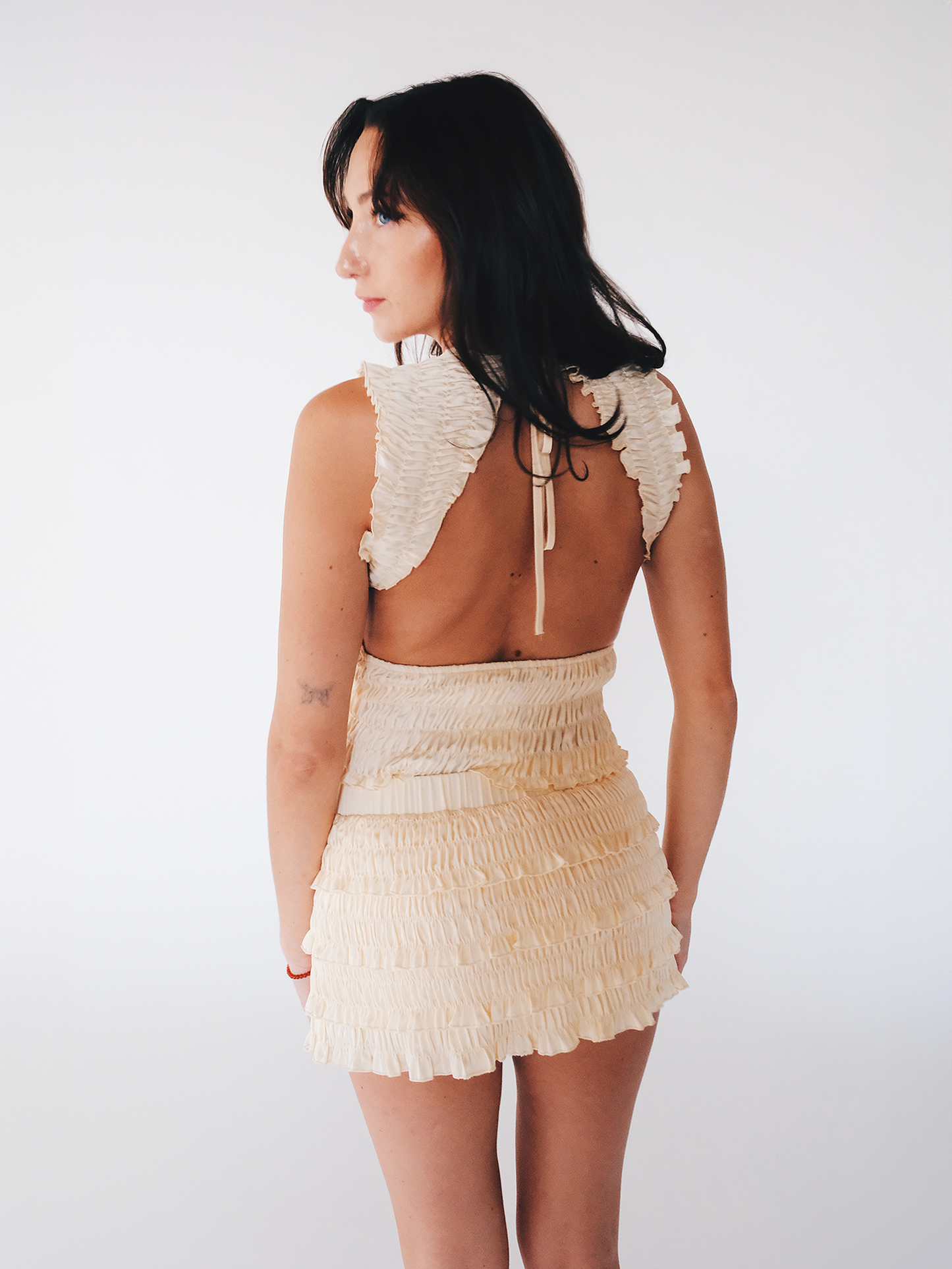 Phoebe Satin Mini Skort
