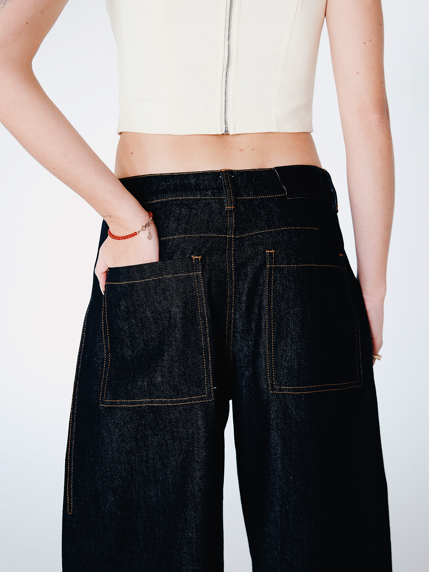 Jacqui Low Rise Slouchy Wide Leg Jeans