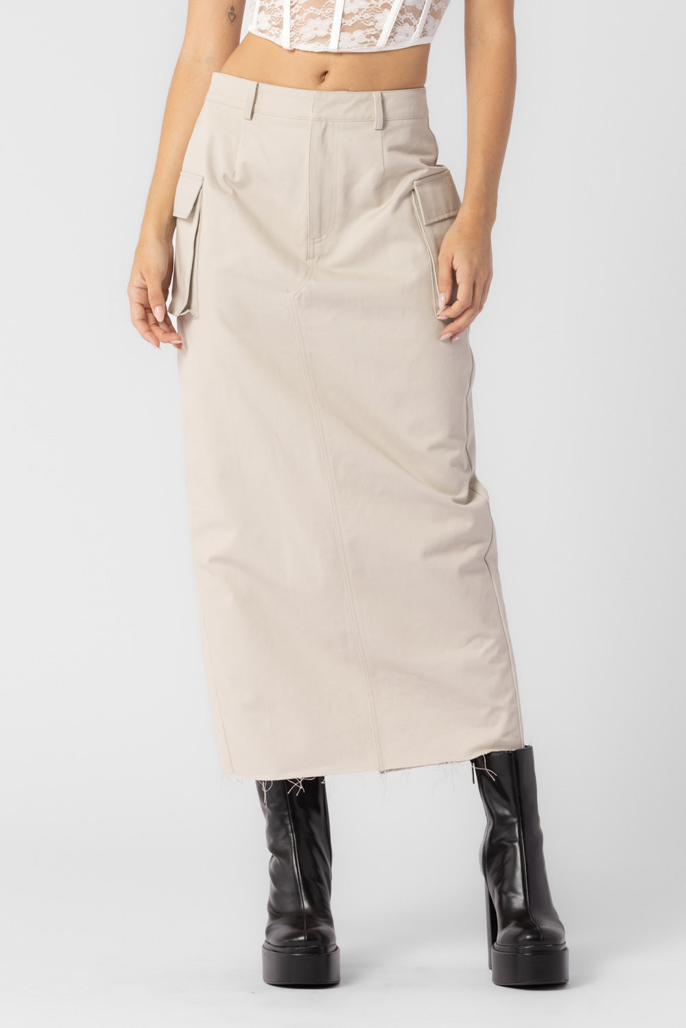 Emma Cargo Midi Skirt