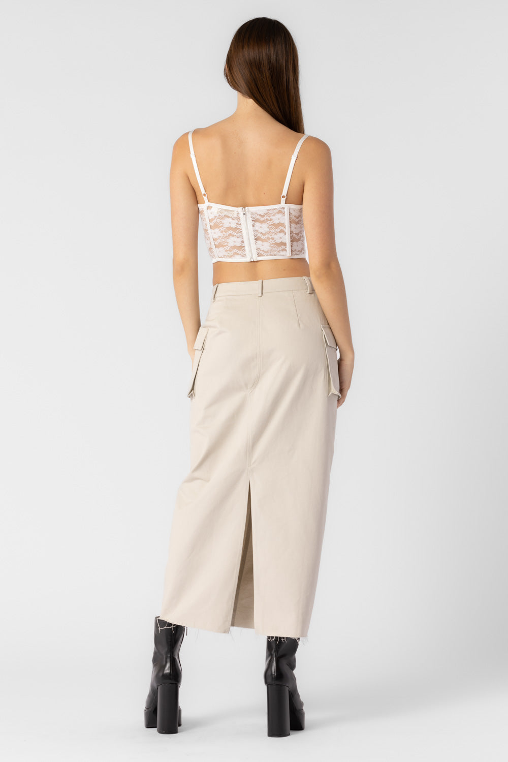 Emma Cargo Midi Skirt